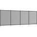 ALLAUVE Pool Safety Fence - 4 Panels - 365 x 126 cm - Black - Protective Barrier