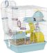 PawHut Hamsterkooi - Metaaldraad, kunststof - 34,5 x 27,5 x 41 cm - Blauw