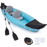 Coast Ensemble de kayak gonflable pour 2 personnes - Bleu - 321 x 92 x 45 cm