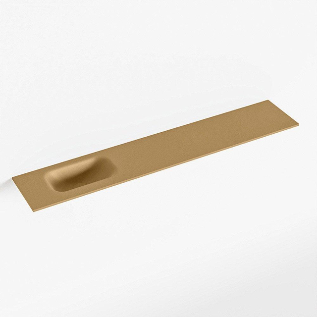 Mondiaz Mondiaz EDEN Fontein - 120x23x0.9cm - wasbak Links - zonder kraangaten - voor toiletmeubel - Solid surface - Oro F50126Oro