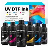Encre UV-DTF, 6 bouteilles de 500 ml, convient pour XP600, I3200, DX5 et autres imprimantes.