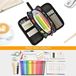 Omgoods - Étui à stylos coloré avec grande capacité et 3 compartiments
