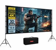 STOBE® Draagbare bioscoop doek + inclusief draag tas - Projectiescherm 100inch