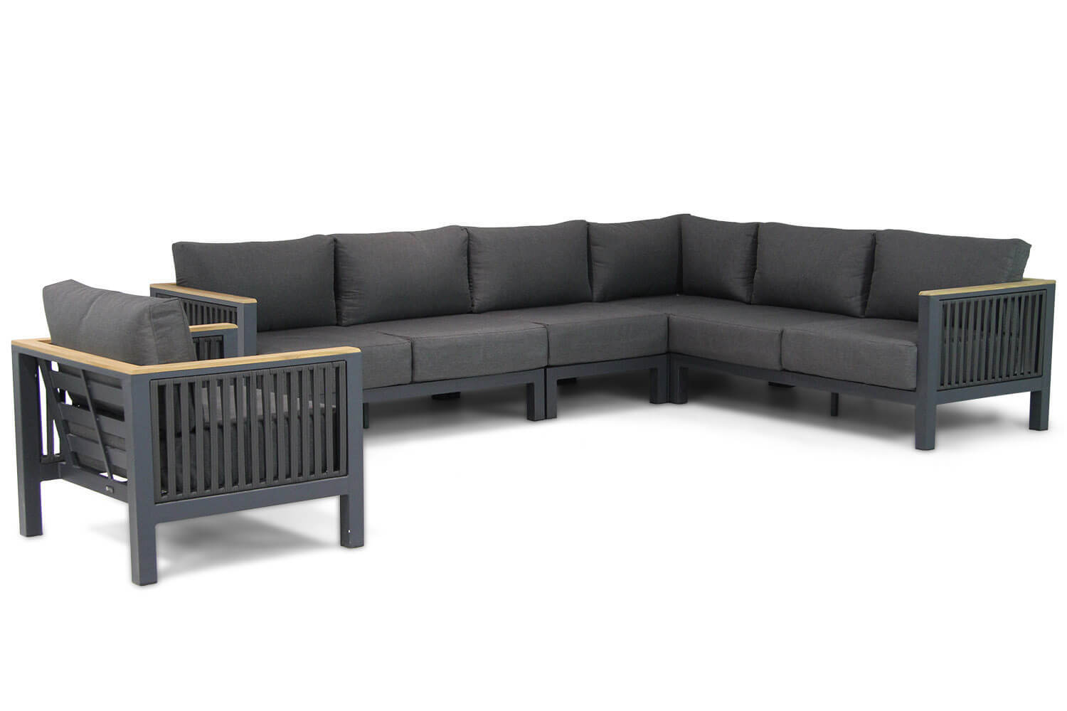 Santika Furniture Santika Shadow hoek loungeset 5-delig