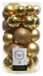 Decoris Boules de Noël - 90 pièces - Or - Plastique - 4, 5 et 6 cm