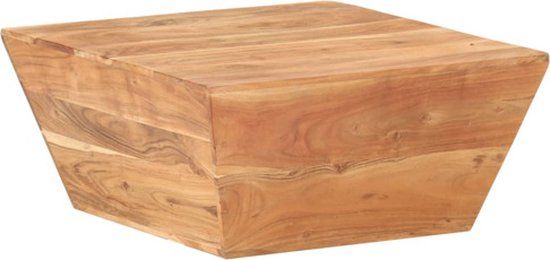 vidaXL Salontafel V-vormig 66x66x30 cm massief acaciahout