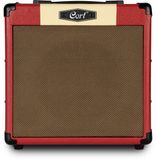 Cort CM15RDR 15W Gitaarversterker met 8 inch Speaker, Reverb en 2 Kanalen Dark Red