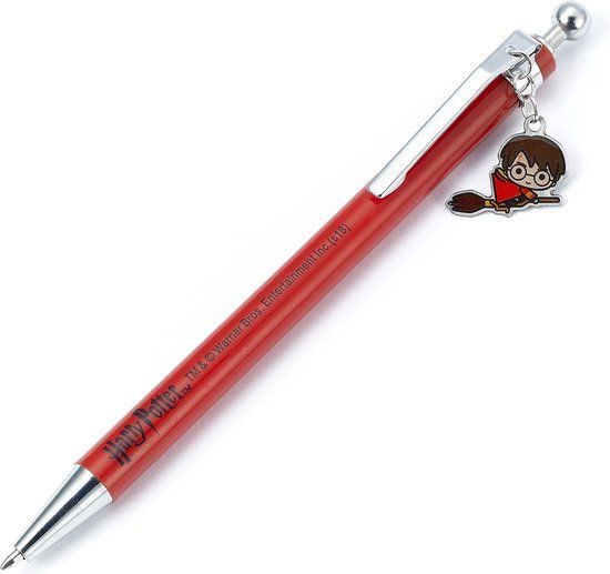 The Carat Shop Harry Potter Pen met Chibi Harry op Bezemsteel Bedel