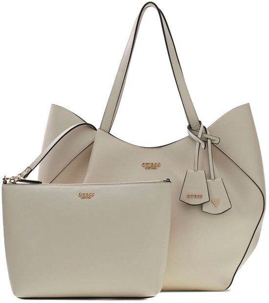 GUESS Amorette Shopper Cream White