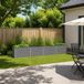 vidaXL Verhoogde Tuinbak Grijs 321 x 40 x 55 cm Gegalvaniseerd Staal