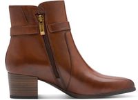 Tamaris Core Dames Enkellaarzen Cognac Leer