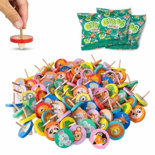 BONNYCO Houten Draaitolletjes Feestzakvullers voor Kinderen Pak van 80
