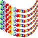 ANECO 6 Pack Kleurrijke Hawaiiaanse Luau Tropische Bloem Lei Garland Party Decoraties Hawaiiaanse Tropische Feestbenodigdheden, 10 Voet Elk