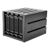 SilverStone Technology SST-FS304B-V, 3 sleuven voor 5,25 inch apparaten naar vier 3,5 inch 12G / SATA 6 Gbit/s hot-swappable kooi met ondersteuning van 9,5 mm Slim ODD