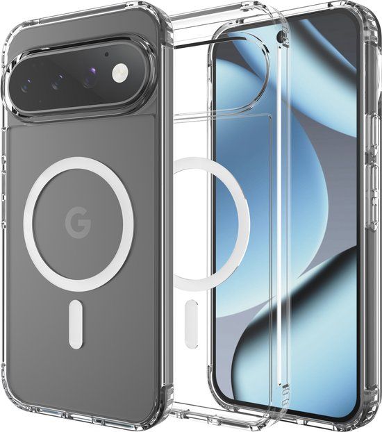Just in Case hoesje geschikt voor Google Pixel 3a XL - Compatibel met MagSafe - Military Grade Backcover - Transparant