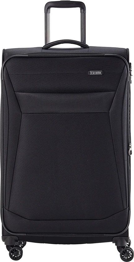 Travelite Chios 4 Wheel Trolley L 78 cm Black | Softcase | 90 l