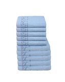 Italian Bed Linen Set van 10 Kate sponzen, blauwe bloem, 50 x 100 cm