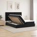 vidaXL Opbergbed met hoofdeinde met opslag Zwart 200 x 200 cm Fluweel