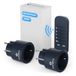 Sonero Sonero set met 2300 watt draadloze stopcontacten | 2 x contactdoos voor afstandsbediening | 1 x afstandsbediening, antraciet