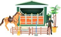 Toi-Toys Paardenstal Met Verzorger 10-delig