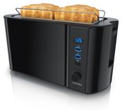 Arendo Langschlitztooster, 1500 W, zwart