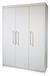 Roba Garderobe Maren 3-deurs - Wit