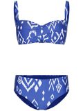 Pastunette Bandeau Bikini Cobalt Sea Blauw/Wit Strapless Maat 40