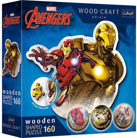 Trefl Houten Puzzel Brave Iron Man Marvel Avengers 160 Stukjes
