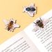 Kikkerland Marque-pages magnétiques abeilles (lot de 4)