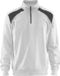 Blåkläder Sweatshirt bi-colour met halve rits 3353-1158 - Wit/Donkergrijs - 4XL