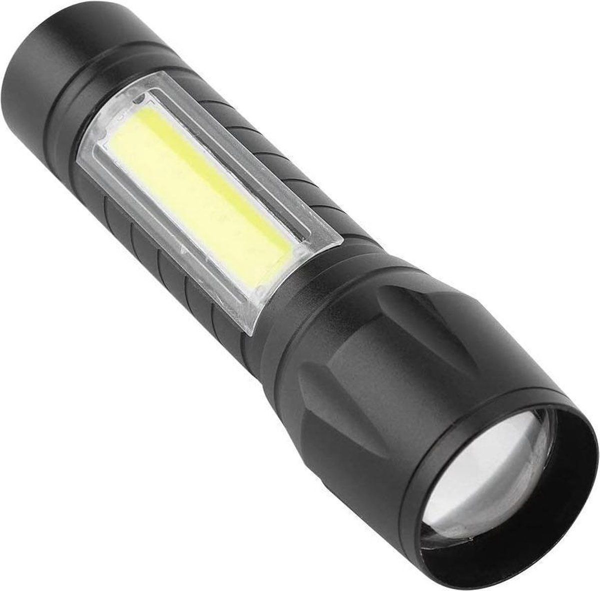 Igoods Zaklamp Draagbare Cob Waterdicht Telescopische Zoom 4 Modi Led Zaklamp Outdoor