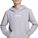 Adidas Essentials Linear Fleece Hoodie Grijs M Man