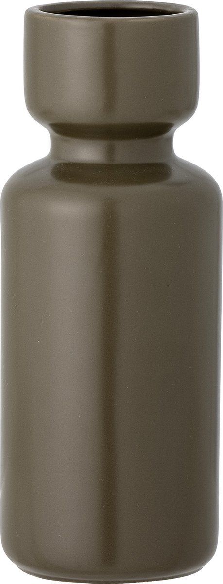 Bloomingville groen vaasje - aardewerk - Ø 9 cm x 24 cm