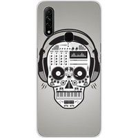 Oppo Bedrukt siliconen hoesje compatibel met Oppo A31 Skull music