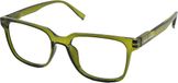 Vista Bonita Leesbril Cubo Met Blauwlicht Filter-Army Green-+0.50