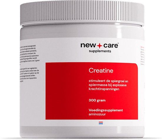 New Care Supplements New Care Creatine Monohydraat - 300g - Spiergroei - NZVT - Vegan