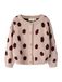 Lil'Atelier Gilet tricot 'NMFLulio' rose poudré / rouge foncé / noir