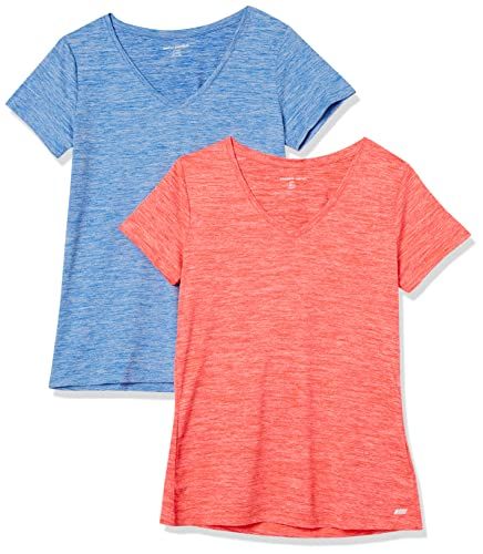 Amazon Essentials Dames Tech Stretch T-shirt - 2-Pack - XXL