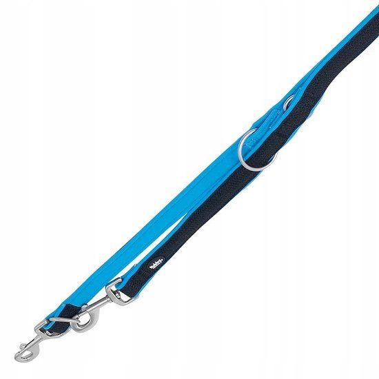 Nobby Mesh Preno Verstelbare Hondensnoer XS-S 20mm/200cm Blauw-Zwart