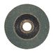 Leman Zirconia Schuurschijf 115.040Z met Afgeronde lamellen 115 x 22.23 mm, blauw, 115.060Z