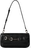 GUESS Dovie Flap Shoulder Bag Black zwart