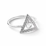 The Carat Shop - Harry Potter Sterling Zilveren Deathly Hallow Ring Medium