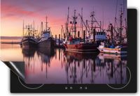 Chefcare Inductie Beschermer Schepen in de Haven - 77x59 cm - Multicolor