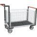 Fimm Plateauwagen rechthoek wiel met 3 gaaswanden 1075 mm 500 kg