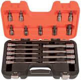Bahco 1/2" Hex Tips 18 Unidades Socket Set Orange