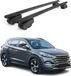 Omac Barres de toit en aluminium pour Hyundai Tucson III 2016-2021 – City Crash – ISO/PAS 11154:2006 – Antivol inclus – Charge max 75 kg – 2 barres noir