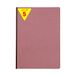 Clairefontaine 791406C Collectie Age Bag Genaaid Notitieboek met Linnen Rug Oudroze - A4 21x29,7 cm - 192 Effen Witte Pagina’s - Papier 90 g - Omslag Glanskarton met Lederkorrel