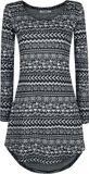 Innocent Winter Dames Mini-jurk - grijs/zwart - XL