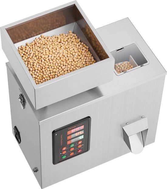 VEVOR Poedervulmachine 1-200g Automatische Intelligente Deeltjesweegvulmachine Flessenzak Poedervuller Deeltjesdispenser voor Thee Zaden Granen Poeder Meel Bonen Glitter