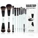 JESSUP Make-up Kwasten Set Bright Cyan - 14-in-10 Duo Ended